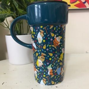 Disney Snow White Seven Dwarves Cermaic Travel Mug